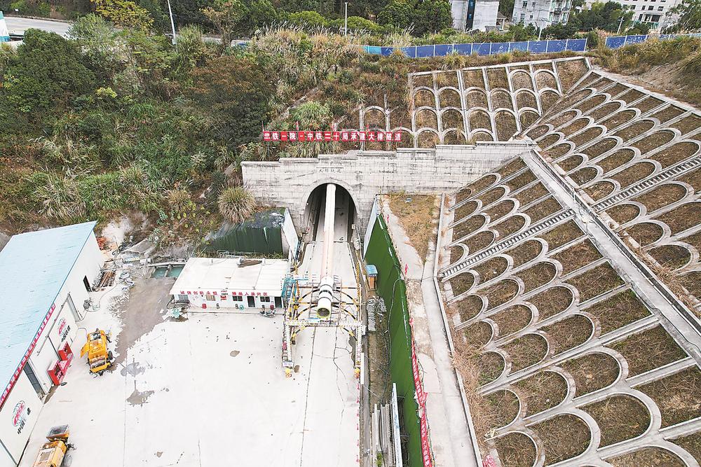 福州港口后方铁路项目大樟隧道月底进度将实现过半