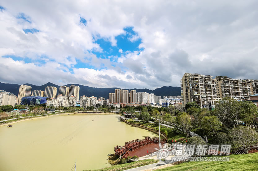 山水绕榕城，串珠公园美