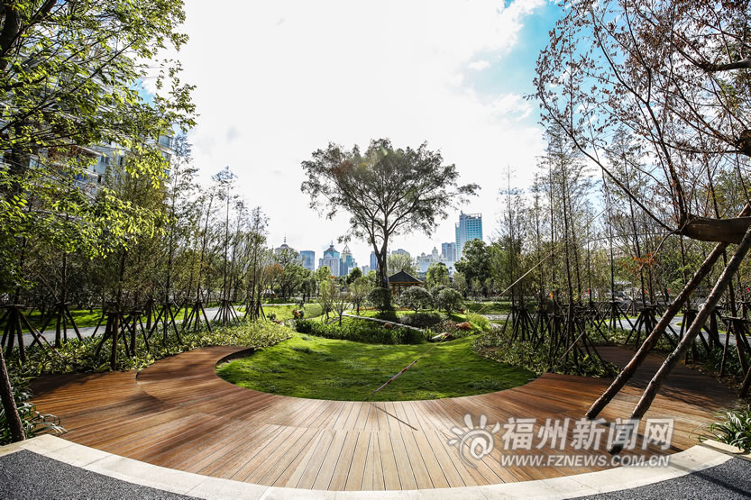 山水绕榕城，串珠公园美