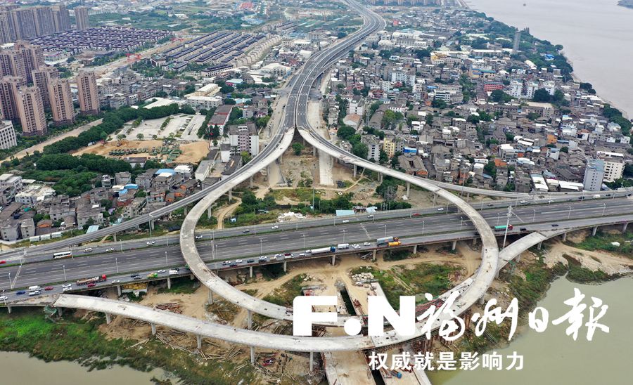 螺洲互通最后2条匝道下月建成 环岛路主线春节前有望贯通