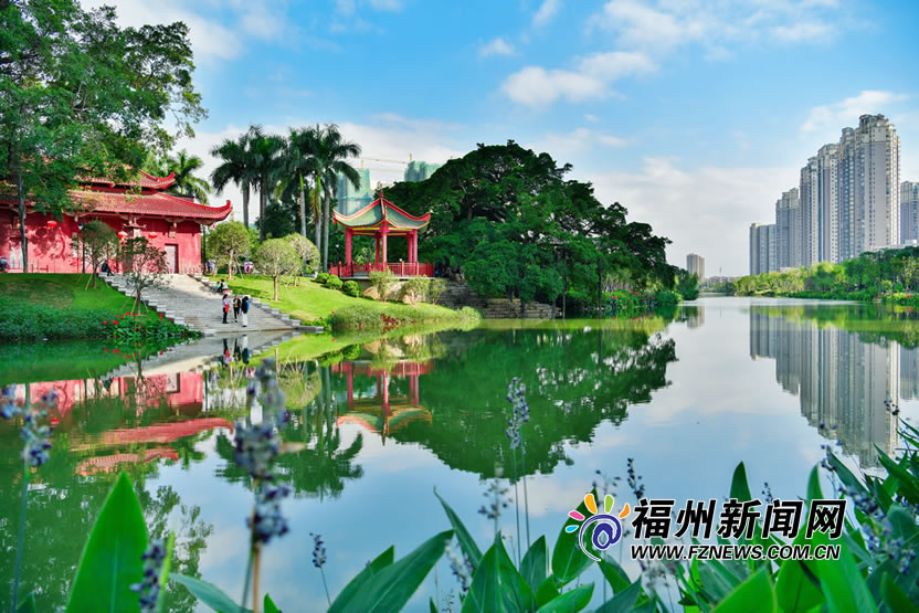 种大树造绿荫　流花叠影展新颜